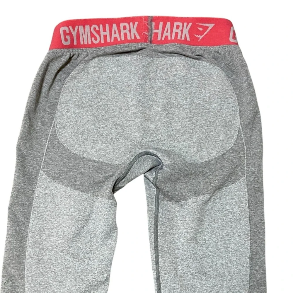Gymshark Flex Seamless Leggings‎ Grey Pink Marl Contouring Gymcore Size Small